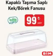 HOBBY LİFE KAPAKLI TAŞIMA SAPLI KEK/BÖREK FANUSU fiyat ve kampanya bilgisi